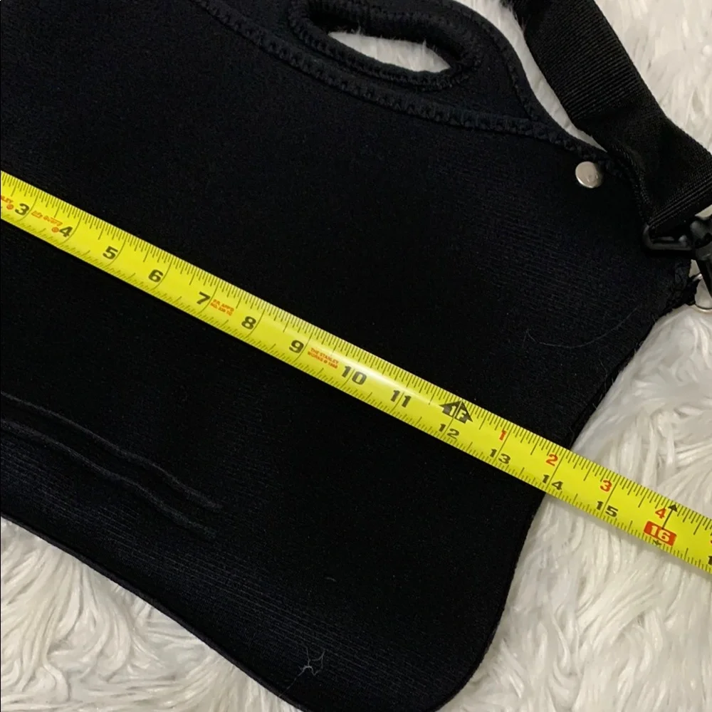 BUILT Neoprene Black Laptop Bag for Men